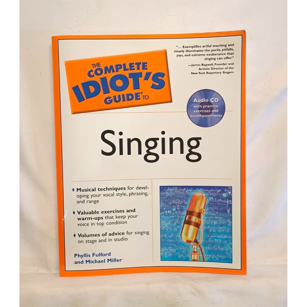 Complete Idiot's Guide to Singing Fulford Miller 2003 Paperback w/ CD